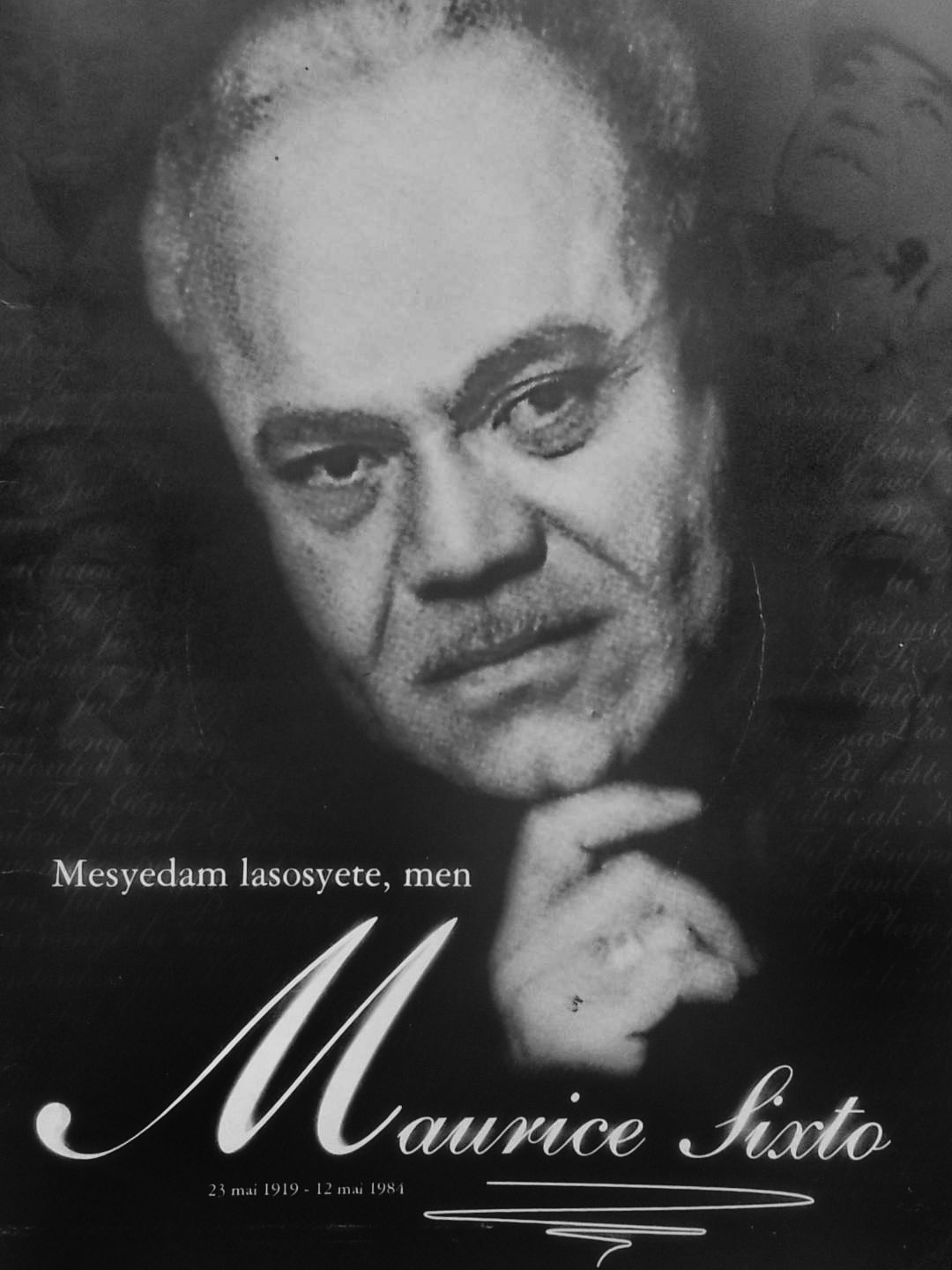 Reproduction of the DVD cover entitled “Here’s Maurice Sixto: The Great Eternal Front Luminous”.