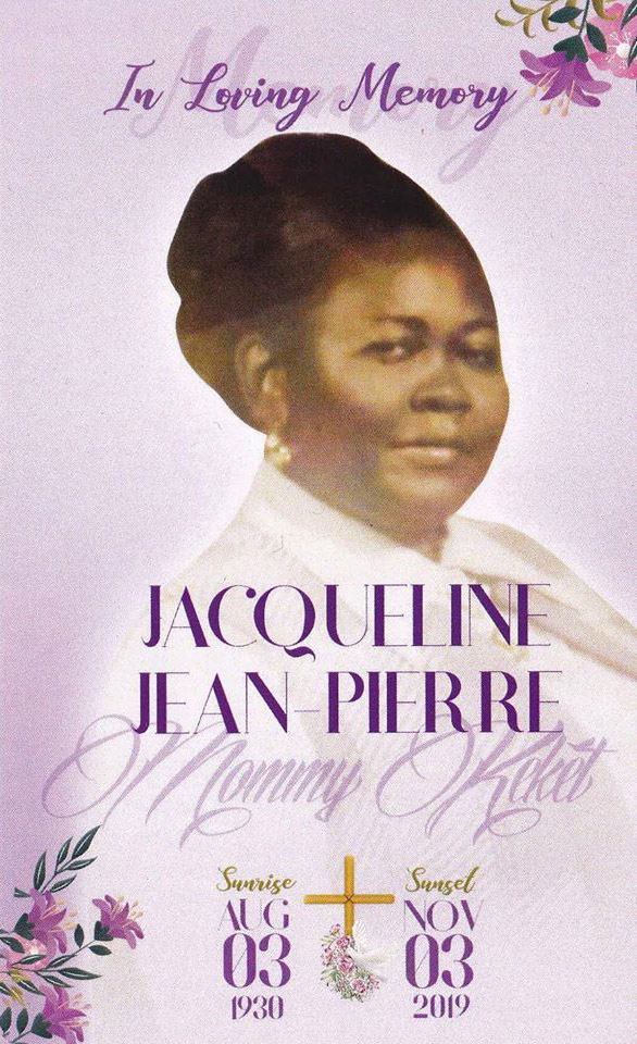 Jacqueline Jean-Pierre, aka Mama Kèkèt.