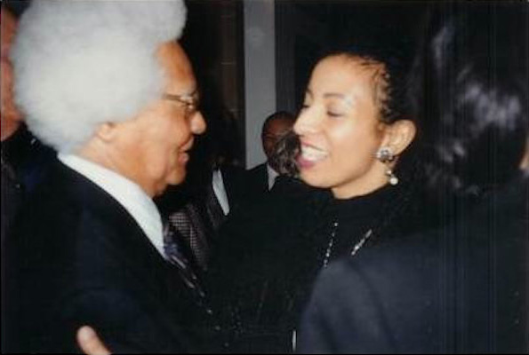 Félix Morisseau-Leroy et Michèle Voltaire Marcelin en 1995.