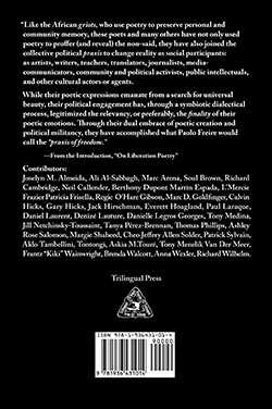 The back cover of The Anthology of Liberation Poetry.